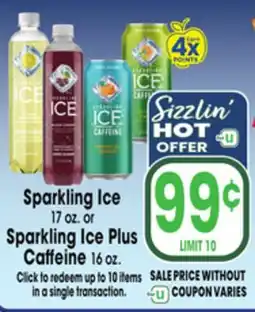 Jewel-Osco Sparkling Ice 17 oz. or Sparkling Ice Plus Caffeine 16 oz offer