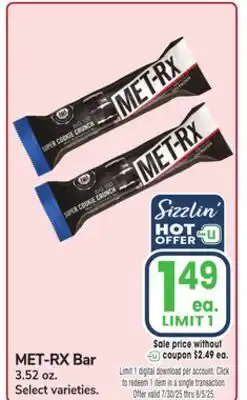 Jewel-Osco MET-RX Bar offer