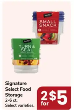 Jewel-Osco Signature Select Food Storage offer