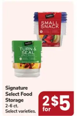 Jewel-Osco Signature Select Food Storage offer