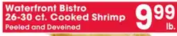 Jewel-Osco Waterfront Bistro 26-30 ct. Cooked Shrimp offer