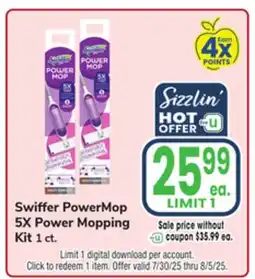 Jewel-Osco Swiffer PowerMop 5X Power Mopping Kit offer