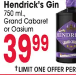 Jewel-Osco Hendrick's Gin offer