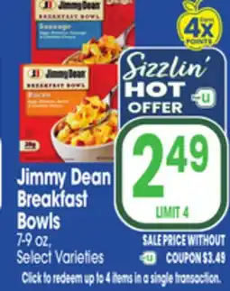 Jewel-Osco Jimmy Dean Breakfast Bowls offer