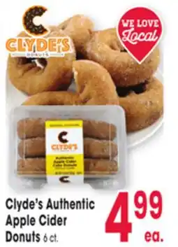 Jewel-Osco Clyde's Authentic Apple Cider Donuts offer