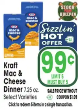 Jewel-Osco Kraft Mac & Cheese Dinner offer