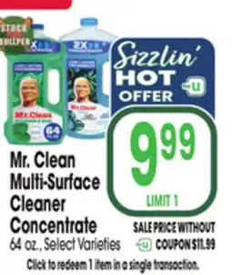 Jewel-Osco Mr. Clean Multi-Surface Cleaner Concentrate offer