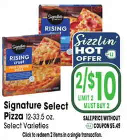 Jewel-Osco Signature Select Pizza offer