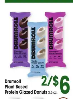 Jewel-Osco Drumroll Plant Based Protein Glazed Donuts offer