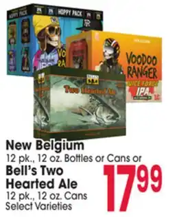 Jewel-Osco New Belgium 12 pk., 12 oz. Bottles or Cans or Bell's Two Hearted Ale 12 pk., 12 oz. Cans offer