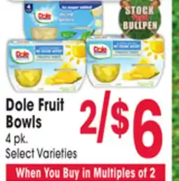 Jewel-Osco Dole Fruit Bowls offer