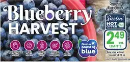 Jewel-Osco Organic Blueberries offer