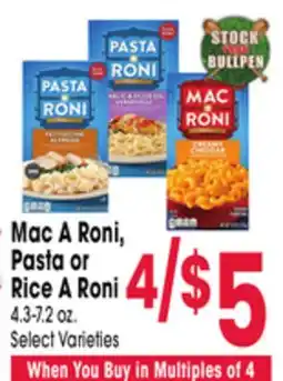 Jewel-Osco Mac A Roni, Pasta or Rice A Roni offer