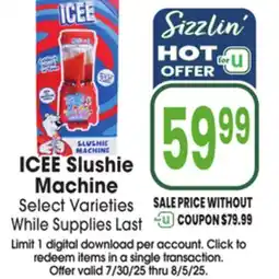 Jewel-Osco ICEE Slushie Machine offer
