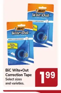 Jewel-Osco BiC Wite•Out Correction Tape offer