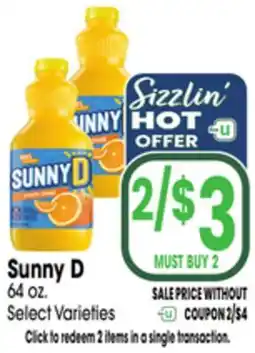 Jewel-Osco Sunny D offer