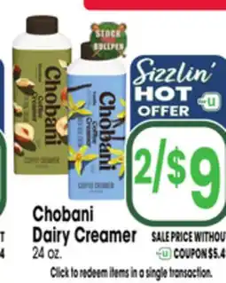 Jewel-Osco Chobani Dairy Creamer offer
