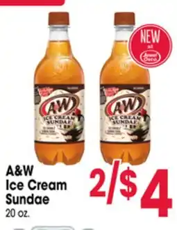 Jewel-Osco A & W Ice Cream Sundae offer