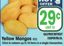 Jewel-Osco Yellow Mangos offer