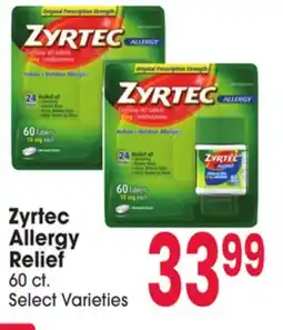 Jewel-Osco Zyrtec Allergy Relief offer