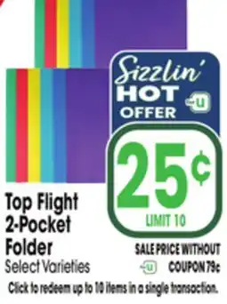 Jewel-Osco Top Flight 2-Pocket Folder offer