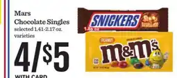 Mariano's Mars Chocolate Singles offer
