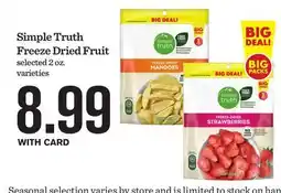 Mariano's Simple Truth Freeze Dried Fruit offer