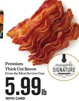 Mariano's Premium Thick Cut Bacon offer