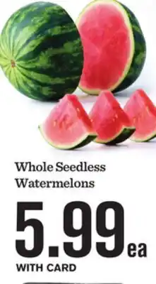 Mariano's Whole Seedless Watermelons offer