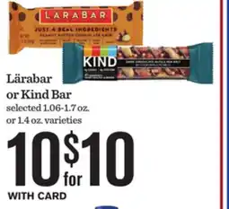 Mariano's Lärabar or Kind Bar offer