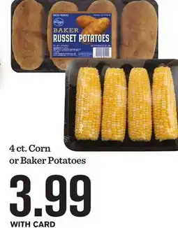 Mariano's 4 ct. Corn or Baker Potatoes offer
