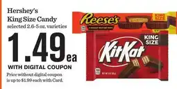 Mariano's Hershey's King Size Candy offer
