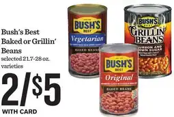 Mariano's Bush's Best Baked or Grillin' Beans offer