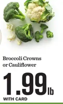 Mariano's Broccoli Crowns or Cauliflower offer