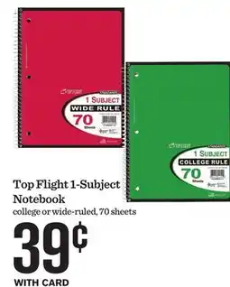 Mariano's Top Flight 1-Subject Notebook offer