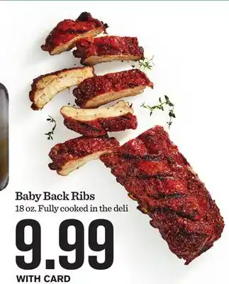 Mariano's Baby Back Ribs offer