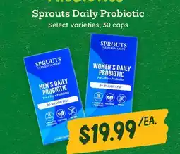 Sprouts Farmers Market Sprouts Daily Probiotic offer