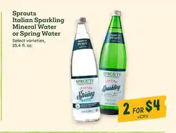 Sprouts Farmers Market Sprouts Italian Sparkling Mineral Water or Spring Water offer