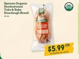 Sprouts Farmers Market Sprouts Organic Seedsational Take & Bake Sourdough Bread offer