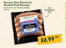 Sprouts Farmers Market Sprouts Beer Bratwurst Smoked Pork Sausage offer