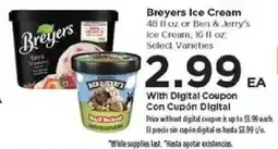 Food 4 Less Breyers Ice Cream or Ben & Jerry's Ice Cream offer