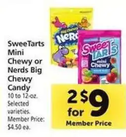Safeway SweeTarts Mini Chewy or Nerds Big Chewy Candy offer