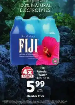 Safeway FIJI Artesian Water offer