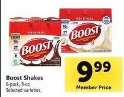 Safeway Boost Shakes offer