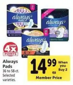 Safeway Always Pads offer