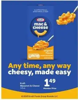 Safeway Kraft Macaroni & Cheese offer