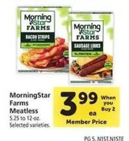 Safeway MorningStar Farms Meatless offer