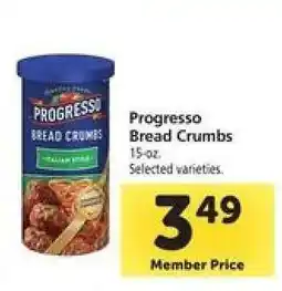 Safeway Progresso Bread Crumbs offer