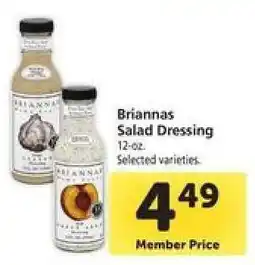 Safeway Briannas Salad Dressing offer