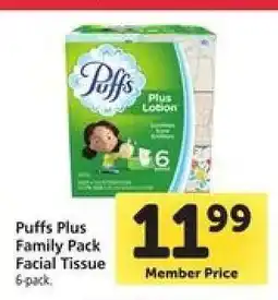 Safeway Puffs Plus Family Pack Facial Tissue offer
